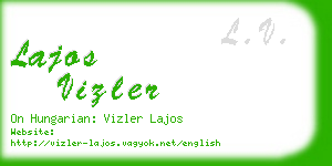 lajos vizler business card